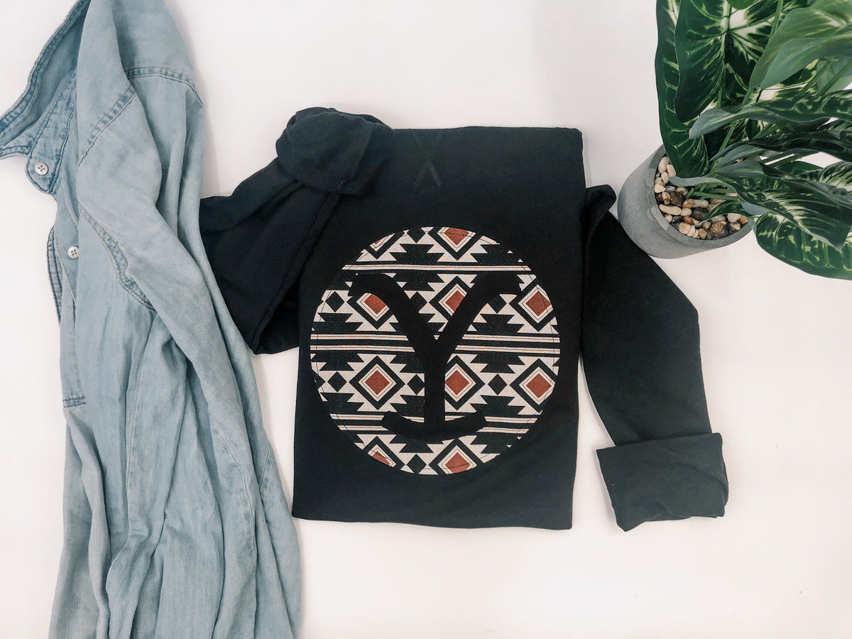 Yellowstone aztec hoodie Clearance
