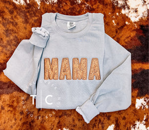 Mama tooled sweatshirt (grey)