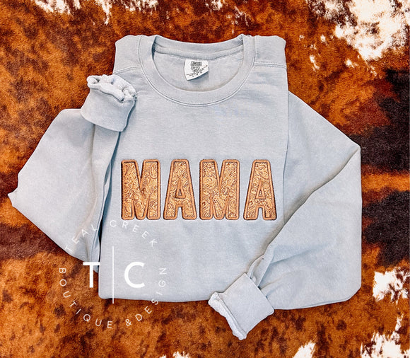 Mama tooled sweatshirt (grey)