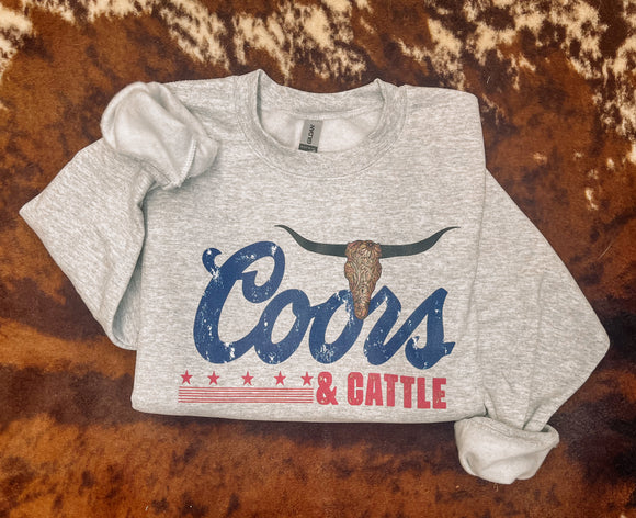 Coors & cattle sweatshirt