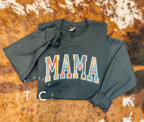 Mama southwest sweatshirt (black)