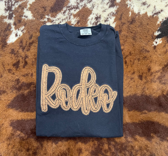 Rodeo tooled tee (black)