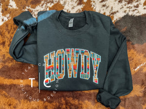 Howdy southwest (black) sweatshirt