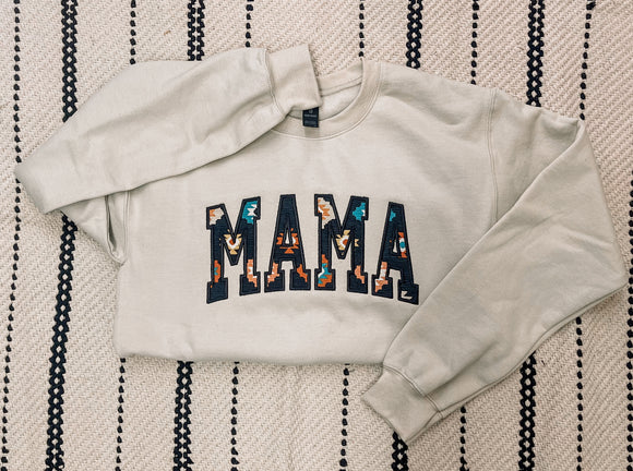 Mama sweatshirt (Aztec print black)