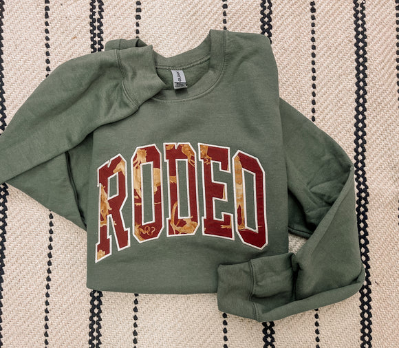 Rodeo sweatshirt (old west fabric)