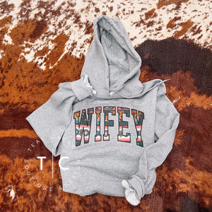 Wifey Aztec hoodie