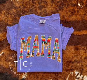 Mama southwest tee (purple)