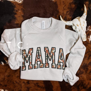 Mama sweatshirt (brown aztec)