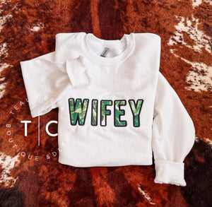 Tropical wifey sweatshirt