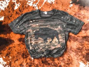 Camo bleached bison