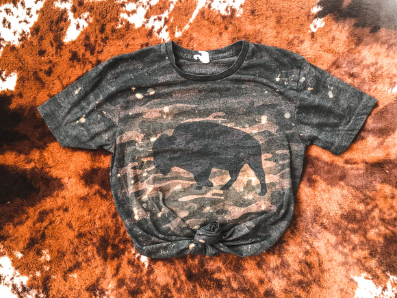 Camo bleached bison