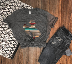 Serape bronc tee