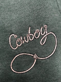 Cowboy embroidered sweatshirt